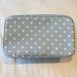 Estee Lauder Light Blue Polka Dot Pouch